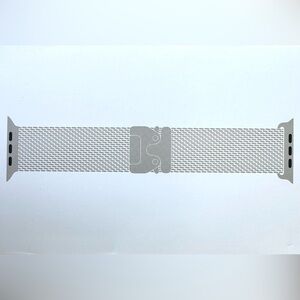 Apple iWatch 49mm NATURAL Titanium Milanese Loop size "L" for UltraII Sealed,NEW